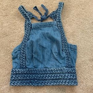 Anthropology denim top
